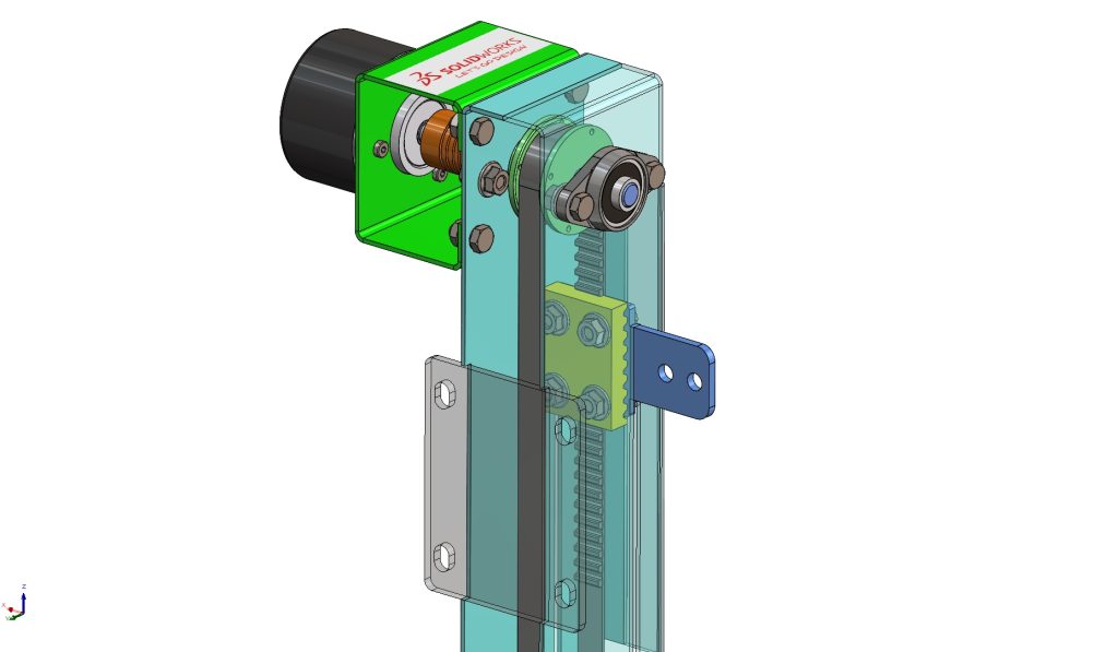 Lineáris helyzetjeladó CAD modell